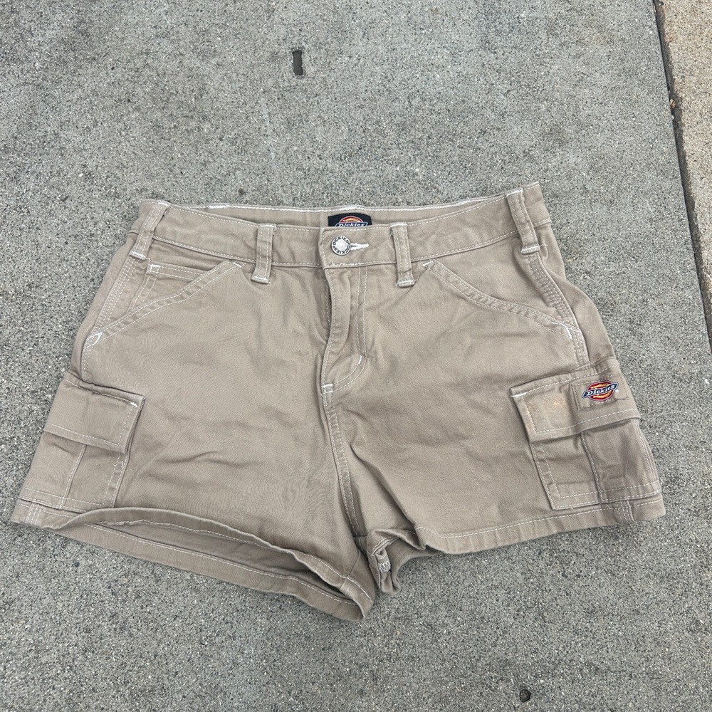 Dickies Women's Khaki Cargo Shorts